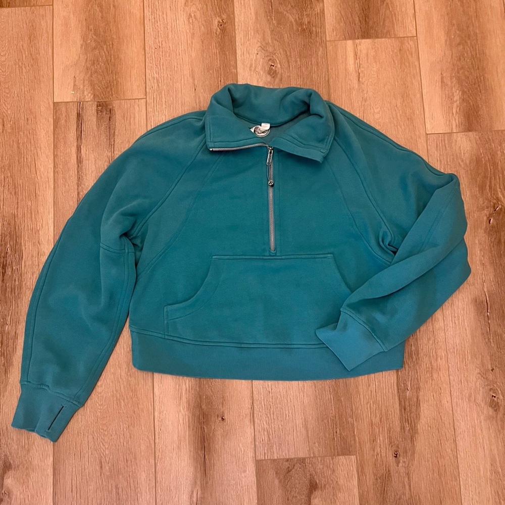 Lulemon Scuba oversized pullover Quarter Zip in Oceanic